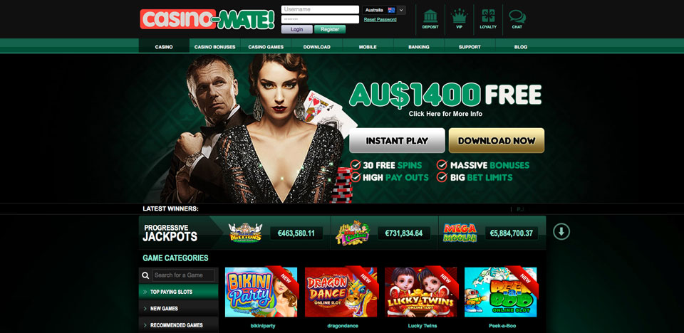 PLAY NOW & Get AU$1400 FREE + 30 FREE SPINS!